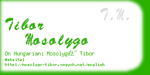 tibor mosolygo business card